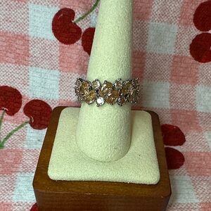 Exquisite Silver and Gold Women's Ring